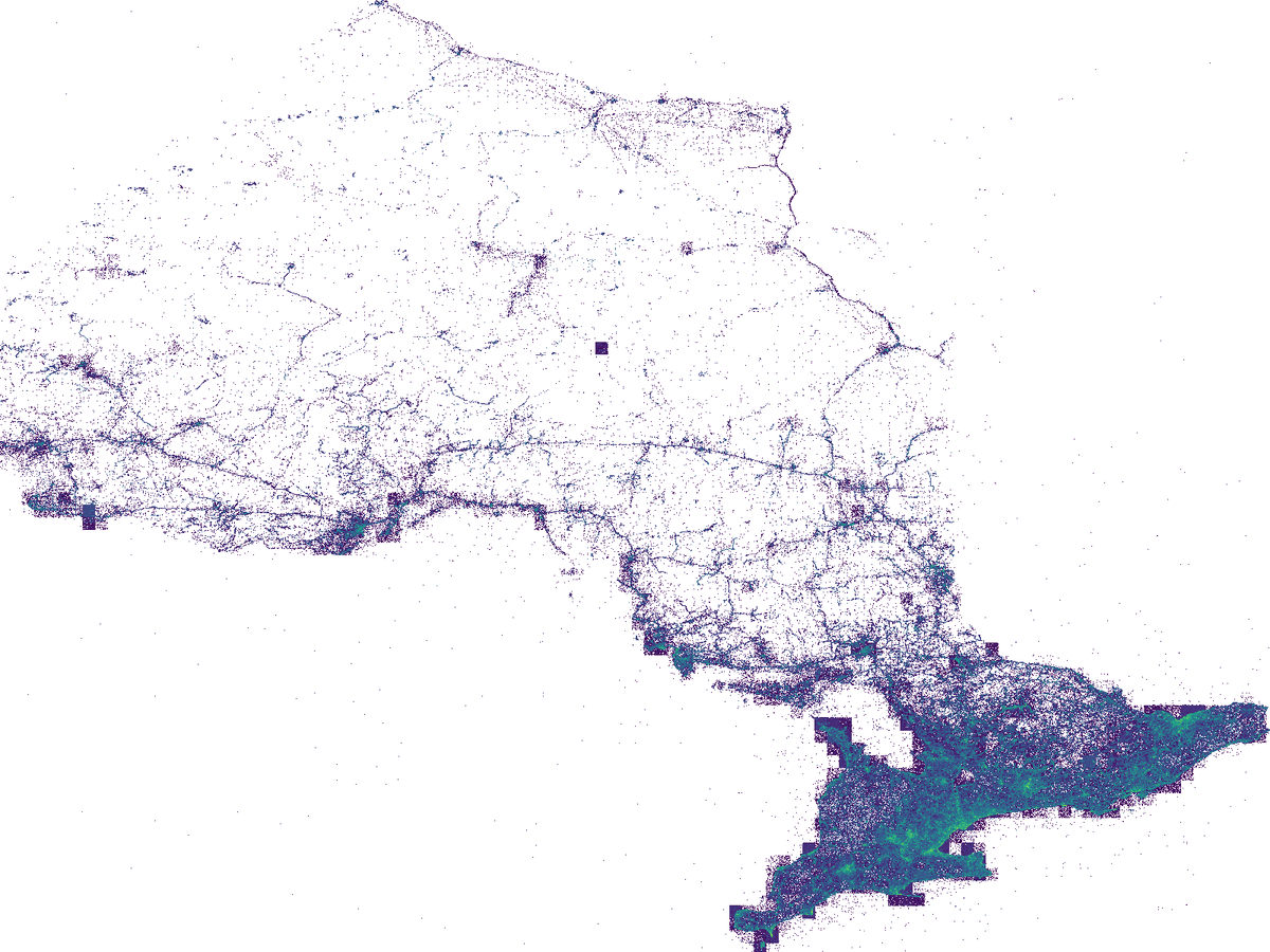 SightTrack heatmap showing biodiversity data visualization